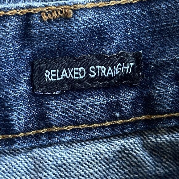 Calvin Klein Mens Jeans Size 36 x31 Relaxed Straight Blue Denim Casual Everyday - Picture 6 of 12